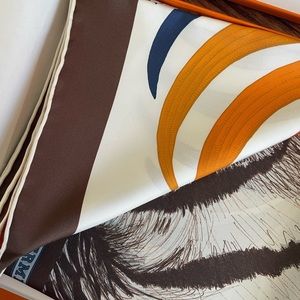 HERMES Scarf Carre 90 Royal Tiger Fleuri New 2022SS Silk Authentic